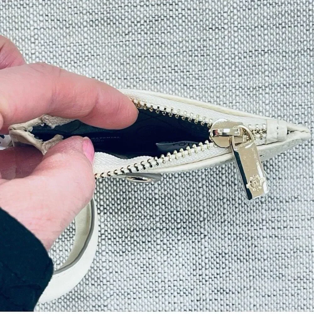NWT Nanette Lepore Off White Hands-Free Bracelet Wallet Cardholder Keyholder